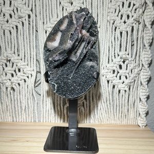 Collectors amethyst with calcite.